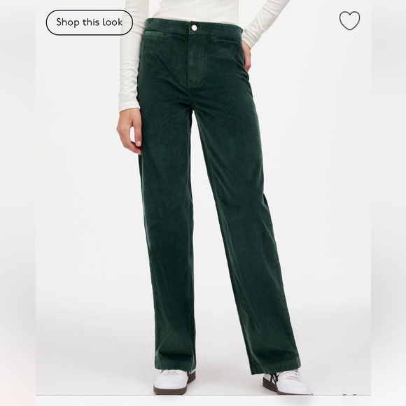 NWT Madewell The Emmett Wide-Leg Pant in Corduroy: Welt Pocket Edition - Picture 2 of 11